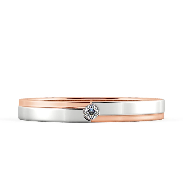 Modern Wedding Band Set NCC2001 3